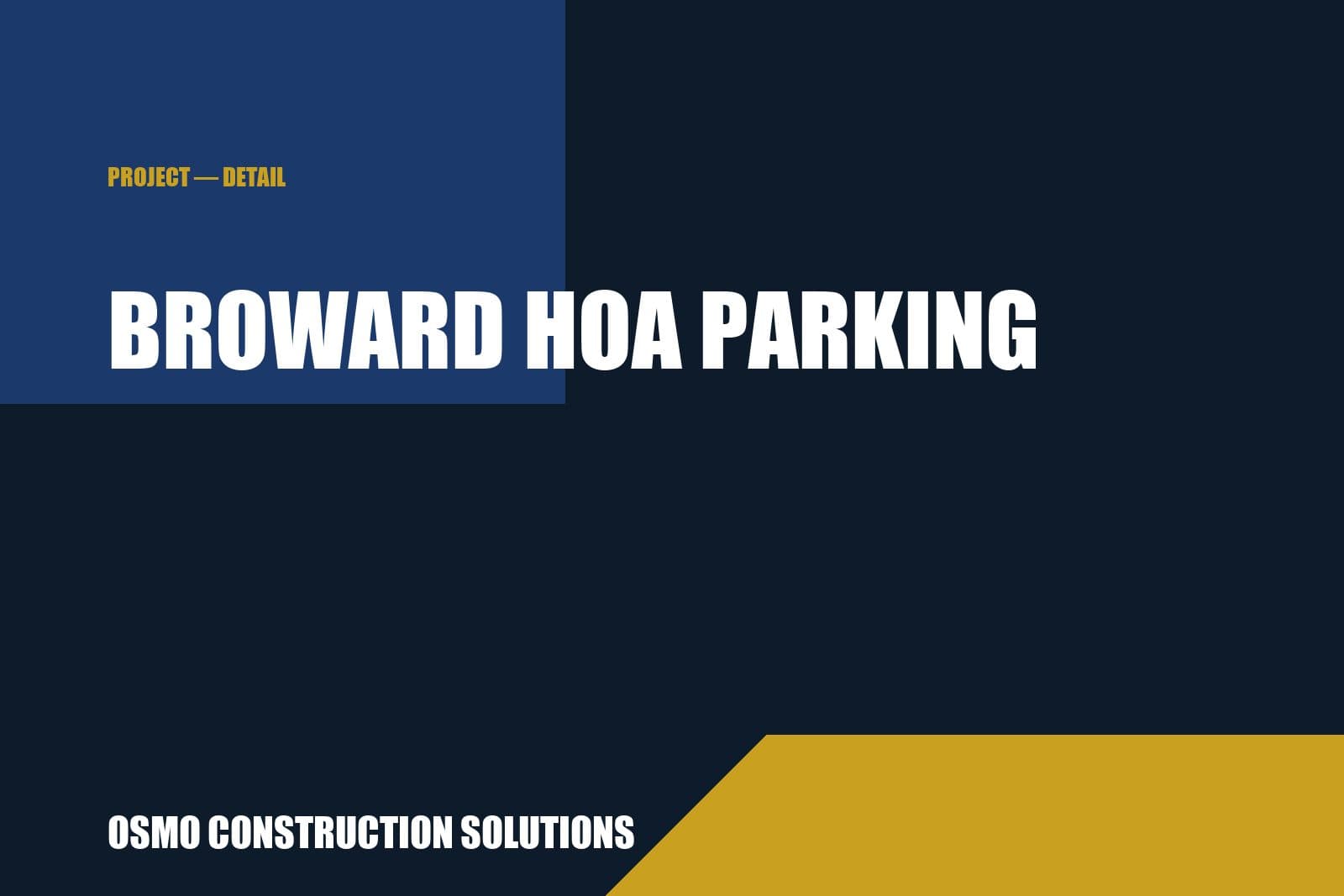 Broward HOA Parking Restoration photo 1